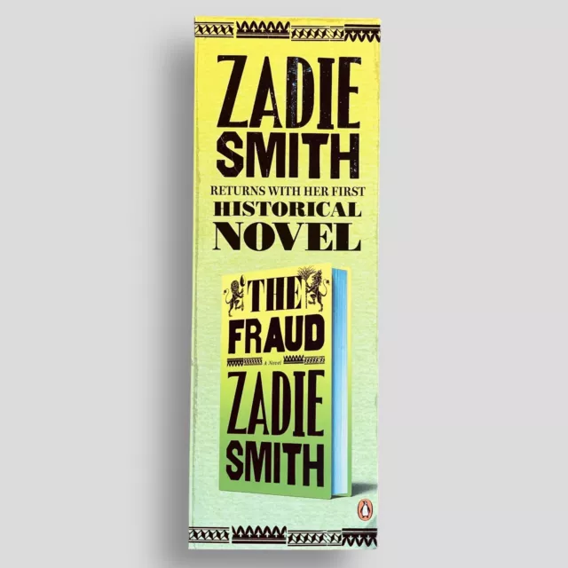 The Fraud Zadir Smith Collectible Promotional Bookmark -not the book