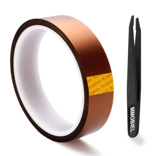 Nastro Isolante Kapton Nastro Adesivo Kapton Scotle - Resistente Fino A 400°C, Per Saldature E Applicazioni Ad Alta Temperatura (25mm X 33m) Nastro Kapton Adesivo - Foto 4