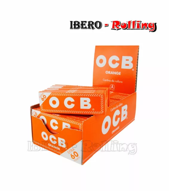 Papel De Liar Caja Ocb Naranja 70Mm Corto Regular Size - Diferentes Formatos