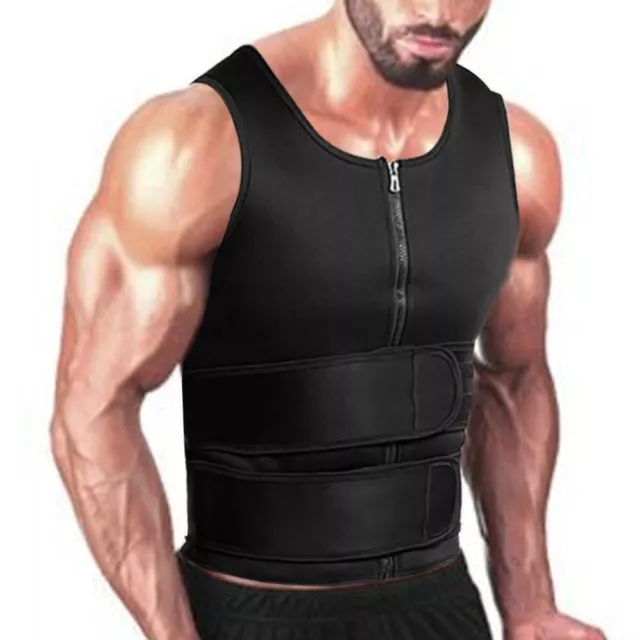 Gilet Uomo DIMAGRANTE Sauna Sudore MODELLANTE BRUCIAGRASSI FITNESS SPORT