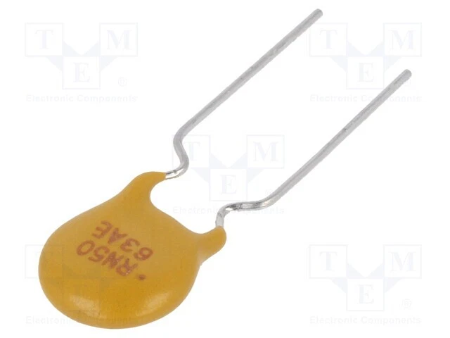 Sécurité: Ptc Polymère Ø0 , 51x7, 6mm ERF-RN05090Z Tht-Polymersicherungen 500mA
