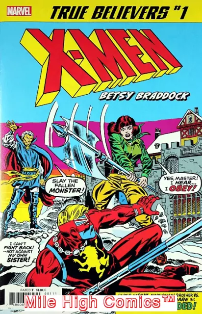 TRUE BELIEVERS: X-MEN - BETSY BRADDOCK (2019 Series) #1 Fine Comics Book
