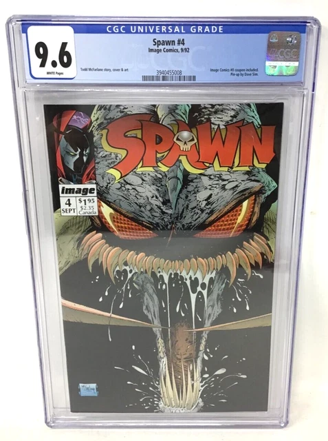 1992 - Image Comics - Spawn 4 - Cgc 9.6 - Image Comics #0 Coupon Included