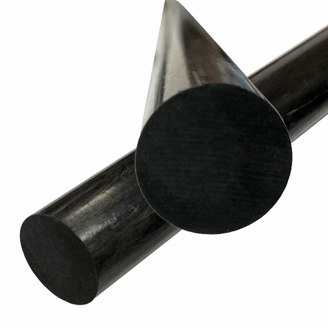 (2) Piece - 4mm x 1000mm Carbon Fiber RODS - Solid Pultruded Round Rods...
