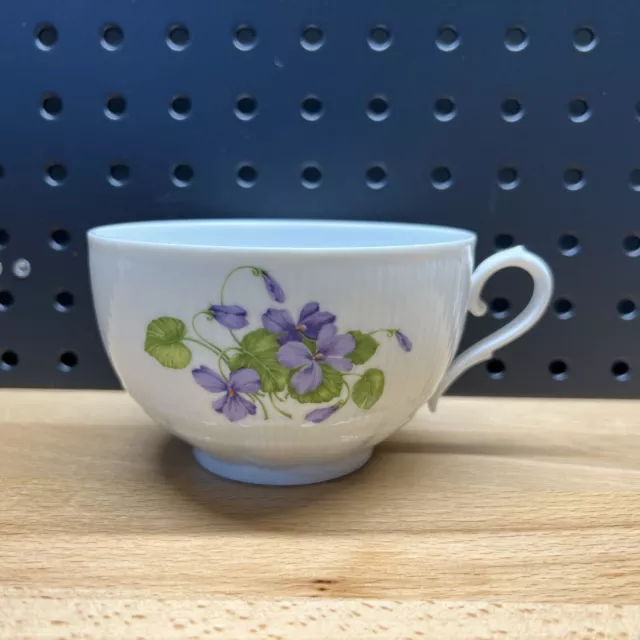 Vintage Kaiser Viola Romantica Large Cup  Violets Not Used, Display Only Rare