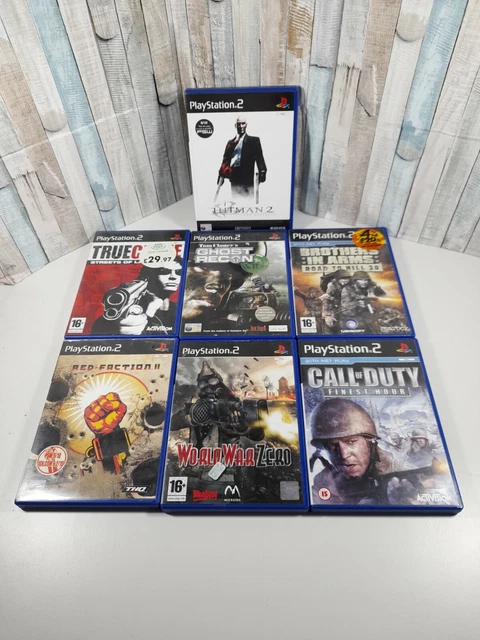 7 x PS2 War & Crime Games Bundle PlayStation 2 All Complete with Manuals