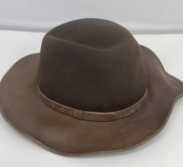 Fedora Panama Trilby Wide Brim Hat For Men Gentleman Cowboy Wool