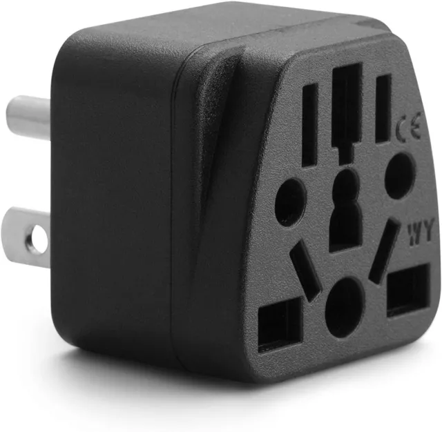 Adaptador de enchufe de viaje EU/UK/AU/in/CN/JP/Asia/Italia/Brasil a Estados US