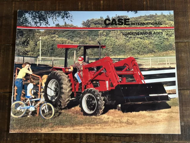 Case International Loaders and Blades (Attachments) 16 page Sales Brochure 1980s