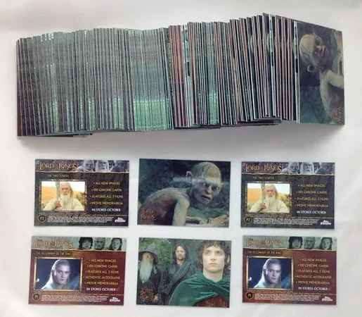 2004 Topps Chrome The Lord of The Rings Trilogy P1 P2 Promo 2 Card Set