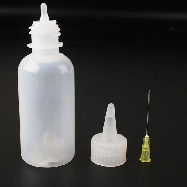 2 pcs Tip Bottle Liquid Flux Dispenser Oil Solvent Dropper Applicator New X8M1