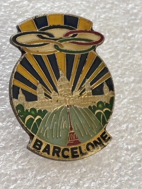 Épingle Insigne Officielle – Jeux Olympiques Barcelone 1992 – Logo – Occasion