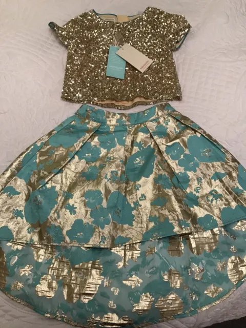 Monsoon Girls Party Skirt & Sequin Top Age 3-4 Years