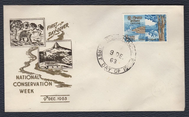 CEYLON SRI LANKA 1963, Environment and Conservation, FDC, Sc 370, SG ...