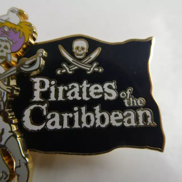 Disney Pin 23482 DLR Cast Member Pirates of the Caribbean LE Bird Skeleton Skull 3