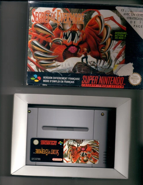 SUPER NINTENDO SECRET OF EVERMORE version francaise , french manual COMPLET