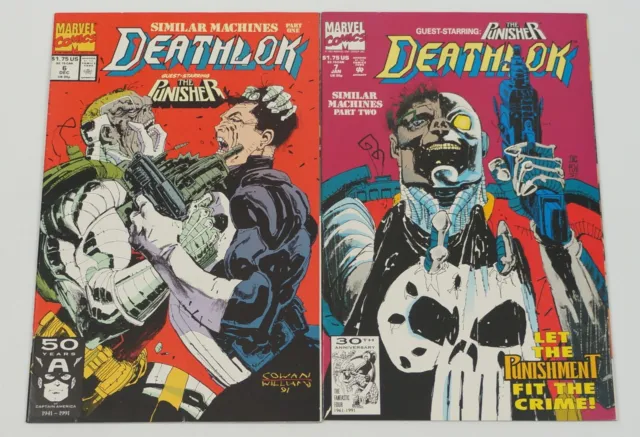 Deathlok/Punisher: Similar Machines #1-2 VF/NM complete story Marvel Comics 6 7