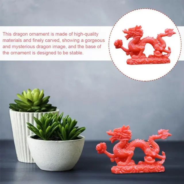 Chinese Feng Shui Dragon Statue Figurine Home Decoration Success[Gift Fo I9O9