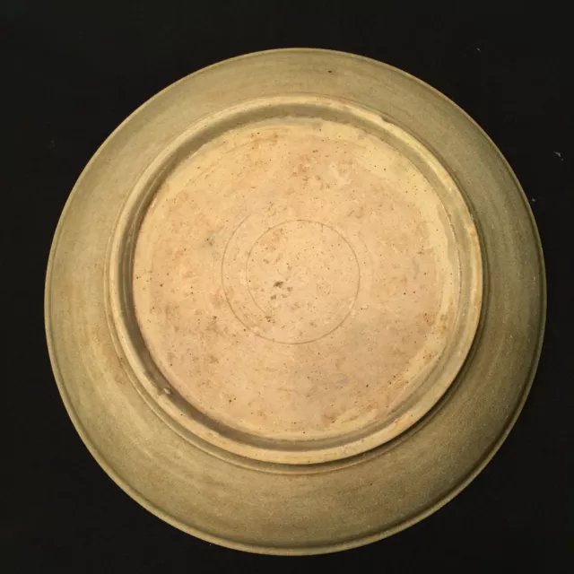 **RARE** Authentic 15th Century A.D. Burmese Celadon Large Plate 6