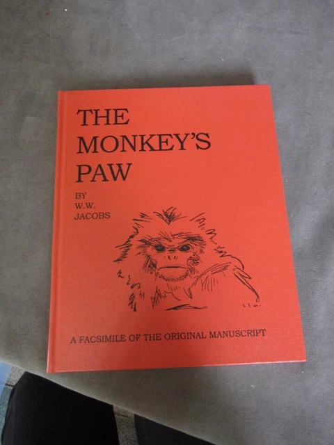 1998 ltd ed MONKEY'S PAW Facsimile/Transcript Original Manuscript WW JACOBS ch51