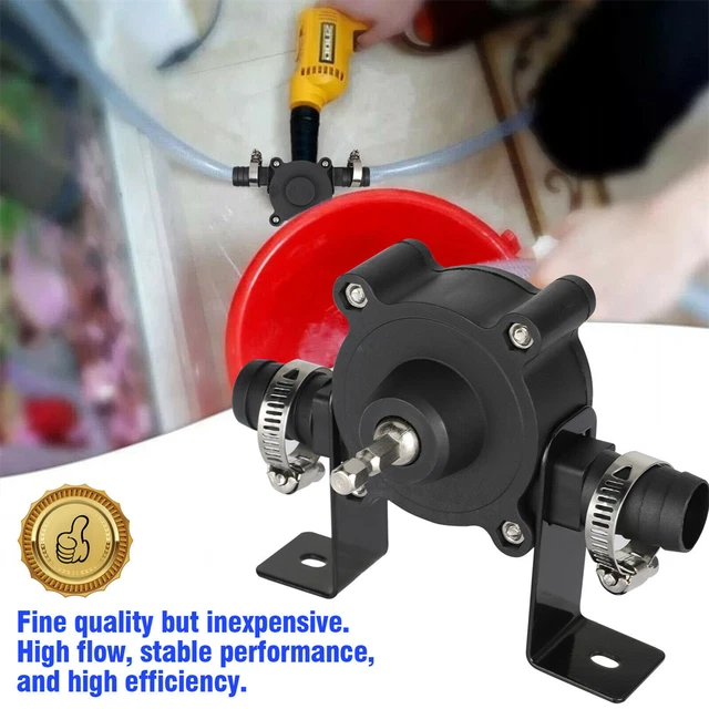 Electric Drill Drive Self Priming Pump Water Oil Fluid Transfer Pumps Hex Shank
