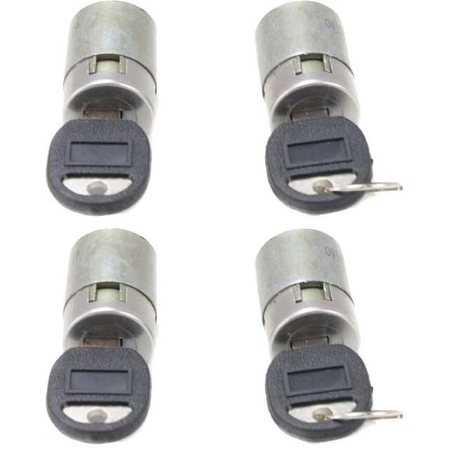 Pair of Replacement Door Lock Cylinders with Keys for Chevrolet Nova 1962-1979