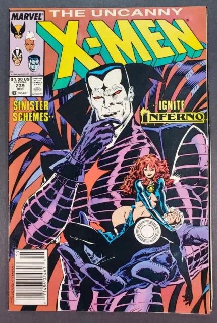 Uncanny X-Men 239 1st Cover & 2nd App. Mr Sinister Marvel Comics 1988