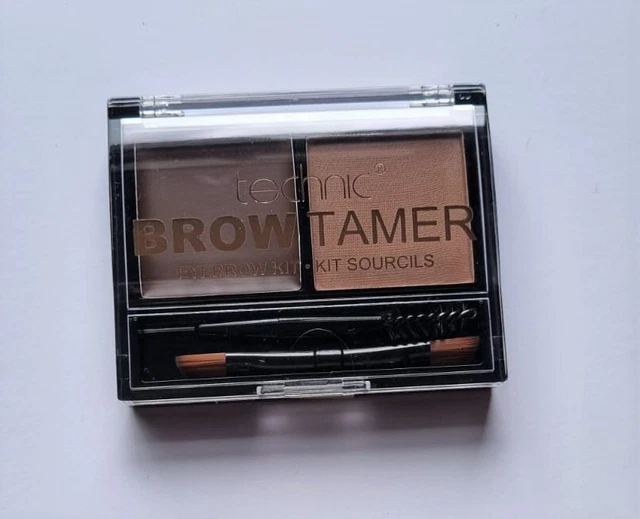 Technic Brow Tamer Eyebrow Kit Wax Powder Brushes Dark