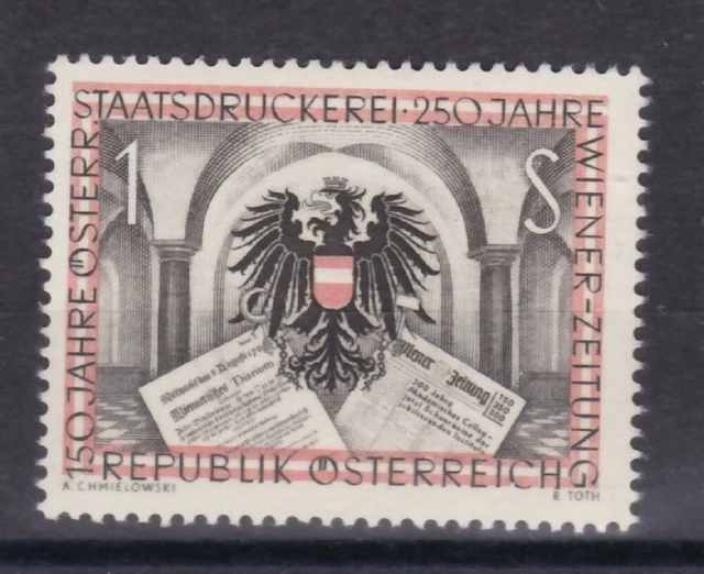 Österreich 1954 postfrisch MiNr. 1011  250 Jahre Wiener Zeitung