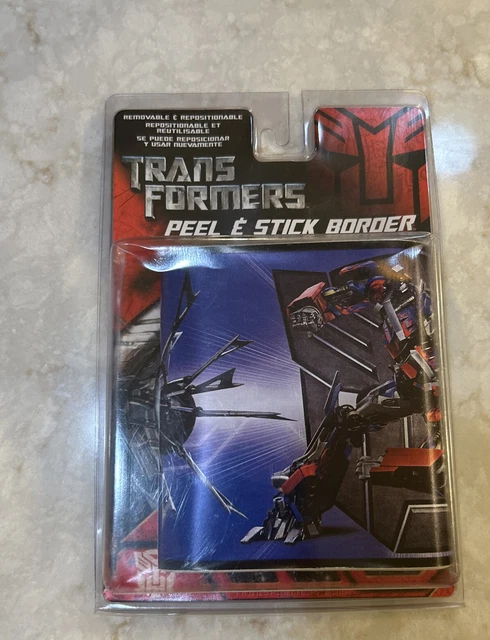 NUEVO TRANSFORMERS Peel & Stick Borde Extraíble Reutilizable (5" x 15') 🙂 ENVÍO RÁPIDO
