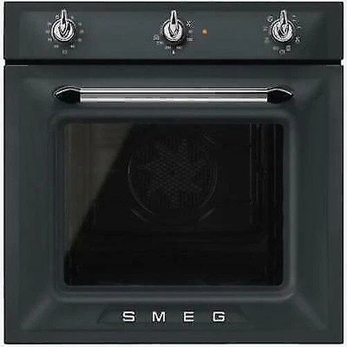 SMEG SF6905NO1 Four Attisé 60 CM Noir Opaque Vapor Clean 8 Fonctionnalités