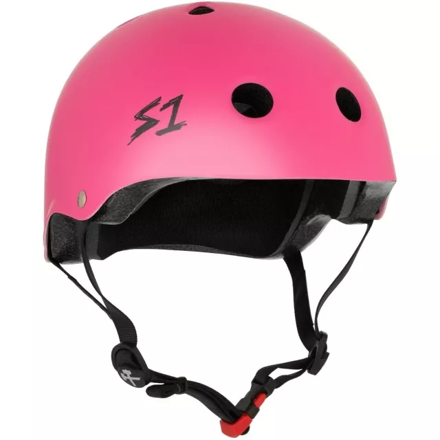 S1 S-One Mini Lifer Certified Hot Pink Gloss Helmet