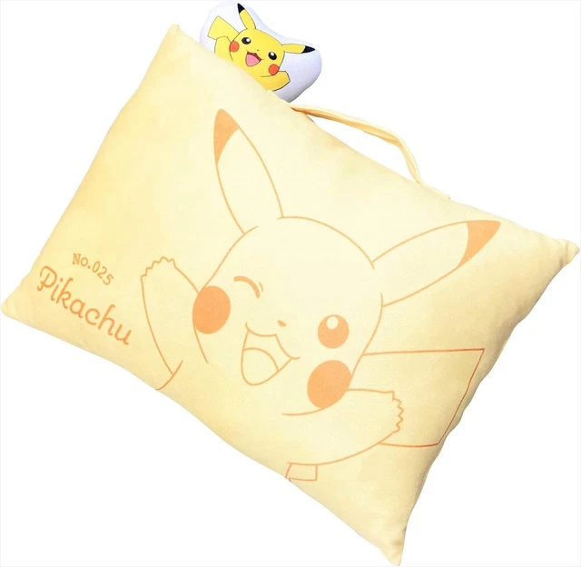 Official Character Goods Pokemon Pikachu Pillow Mascot 40cm x 30cm x 9cm yellow