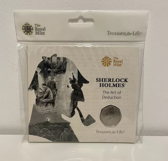 2019 Sherlock Holmes 50p Fifty Pence Coin BUNC Royal Mint Pack