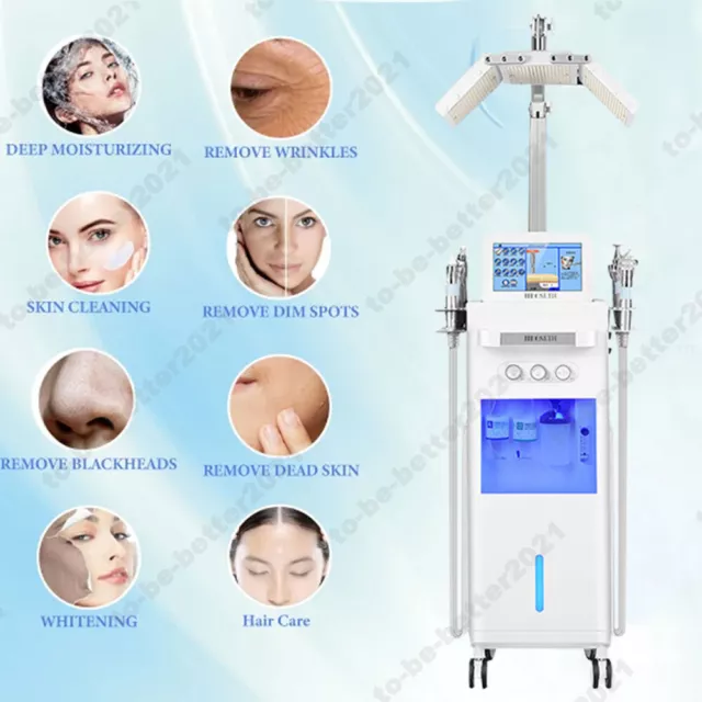 15in1 LED Hydro Hydra Dermabrasion Eau Épluchage Visage Nettoyage Beauté Machine 3