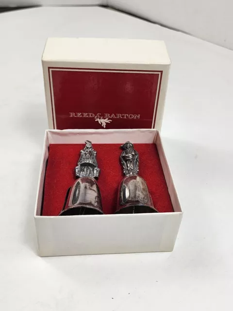 Vintage Reed & Barton Silverplated 12 Days Of Christmas Nativity Bells Original 2