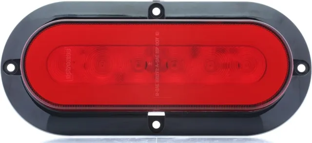 Optronics STL178RB STL178 Series 6" Sealed LED Stop/Turn/Tail Light Glolight RED