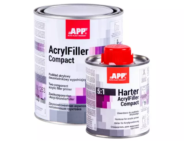 Kit appret APP compact garnissant 5:1 0.83 litre + Durcisseur APP HS 0.17 litre