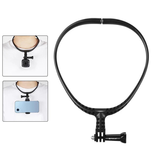 Neck Selfie Holder Action Camera Mount for Roller Coaster Sports Biking