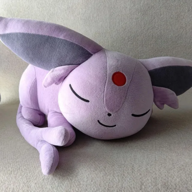 Pokemon Center Original Sleeping Espeon Plush Doll Toy Big stuffed 52cm Used