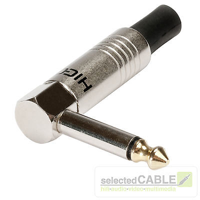 bespeco BESPECO Cavo Jack 6,3 angolo 90° Effetti Chitarra spina Jack metal punta dorata 