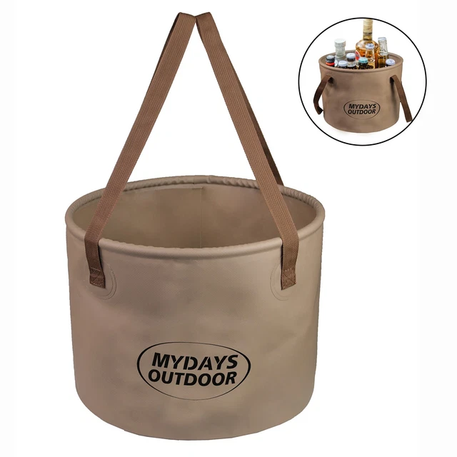 Cubo plegable portátil compacto 15L/20L olla para camping pesca viajes y más