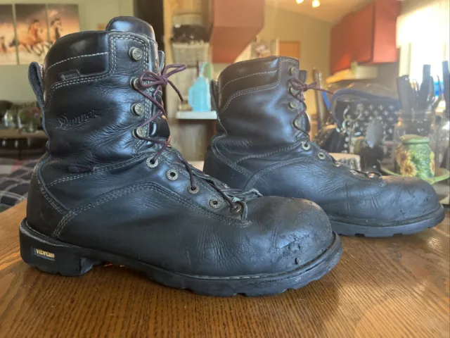 DANNER QUARRY GORE-TEX 8'' Black Boots Men's Size 11 D $34.00 - PicClick