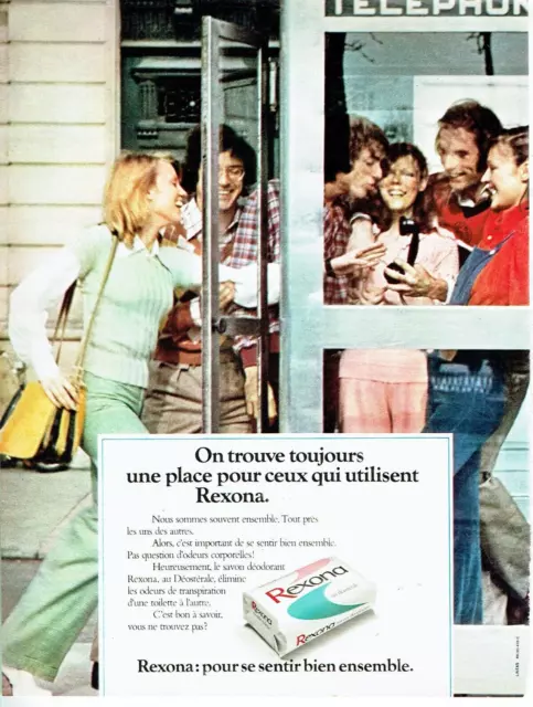 publicité Advertising 1023  1972   Savon Rexona au déostéral  pour sentir bien