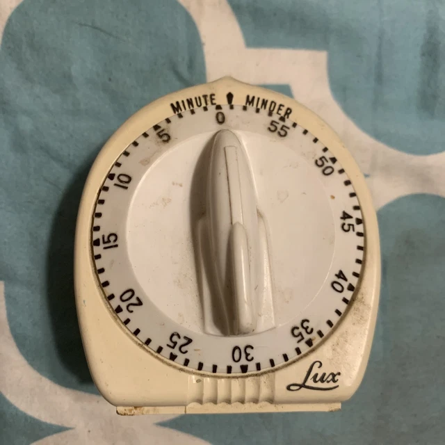 VINTAGE LUX MINUTE Minder Kitchen Timer Atomic Rocket Ship Knob not