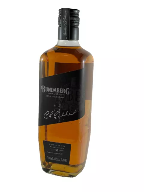Bundaberg Rum GG Blend 2010 signed Number 38 of only 258 Made RARE RUM