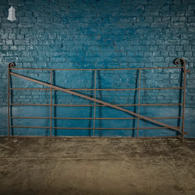 Wrought Iron Gate, 9ft Georgian Driveway Gate with Scroll Detail