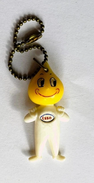 ESSO - Öl Tropfen Mann - vintage Schlüsselnahänger - 1960er