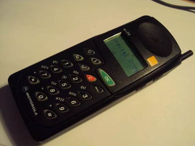 Retro Original Motorola Micro Tac Mr20 Orange Network