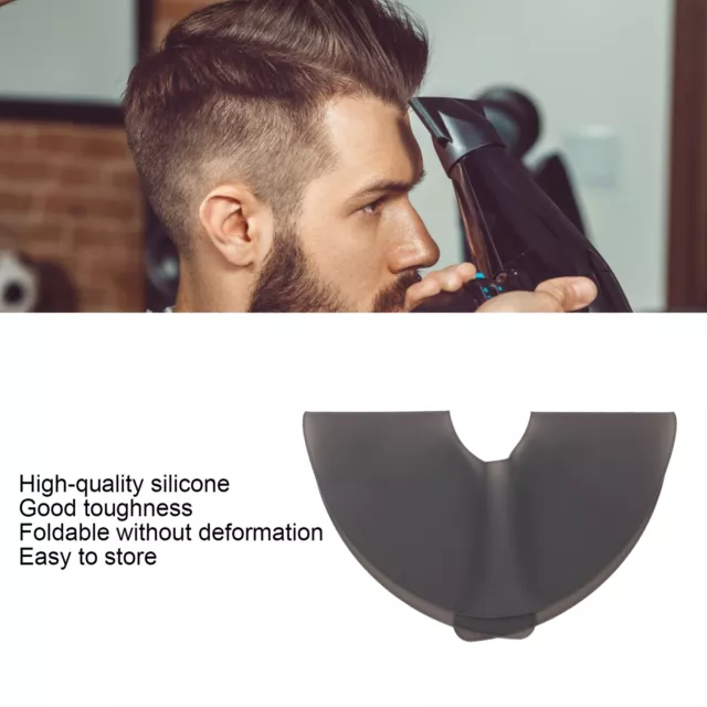 Barber Shop Silicone Hair Cutting Dyeing Cape Waterproof Hairdressing Shawl TEM